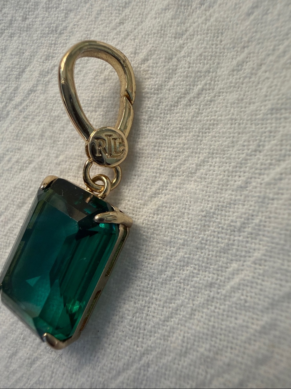 Ralph Lauren Enhancer {Only}Deep Emerald Green Stone
